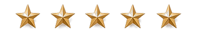 Five gold stars